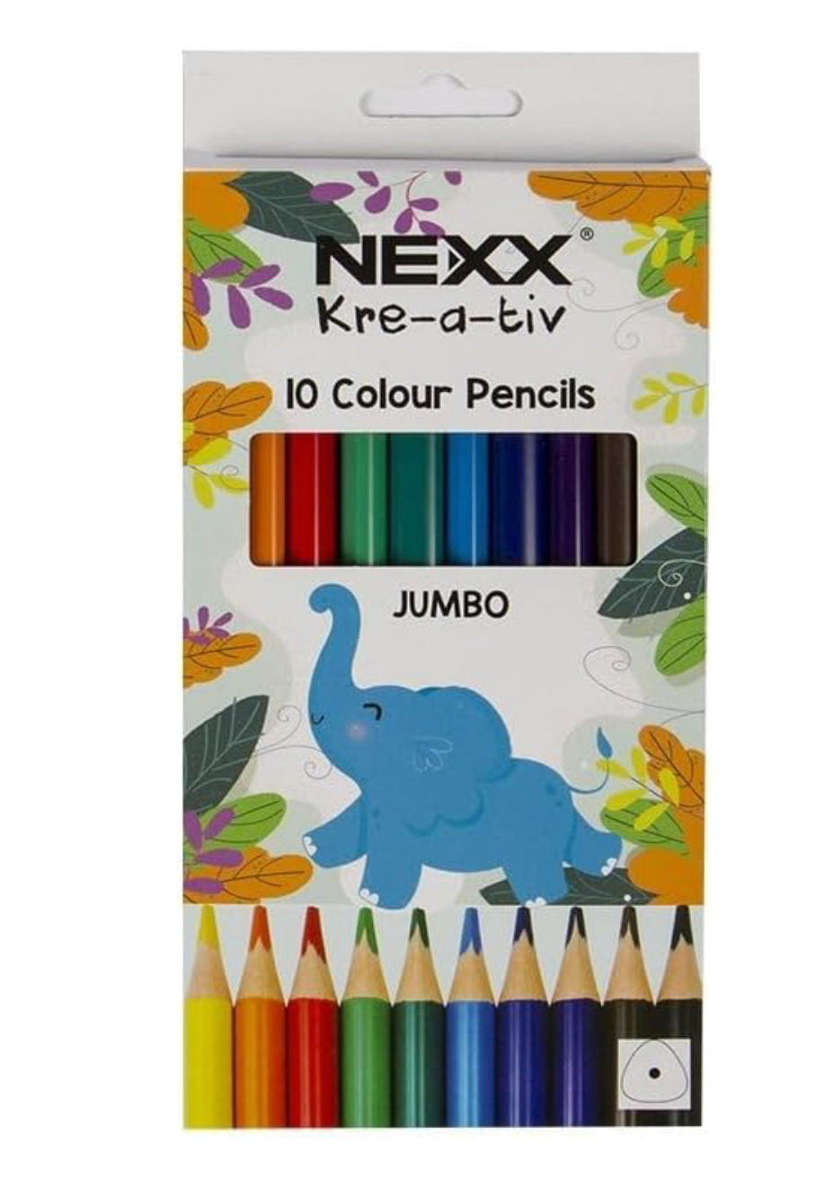 Nexx Jumbo Colour Pencils 10's