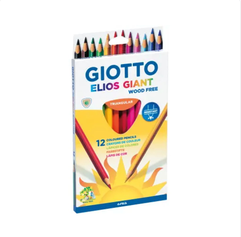 Giotto Elios tri Pencil Colours 12's