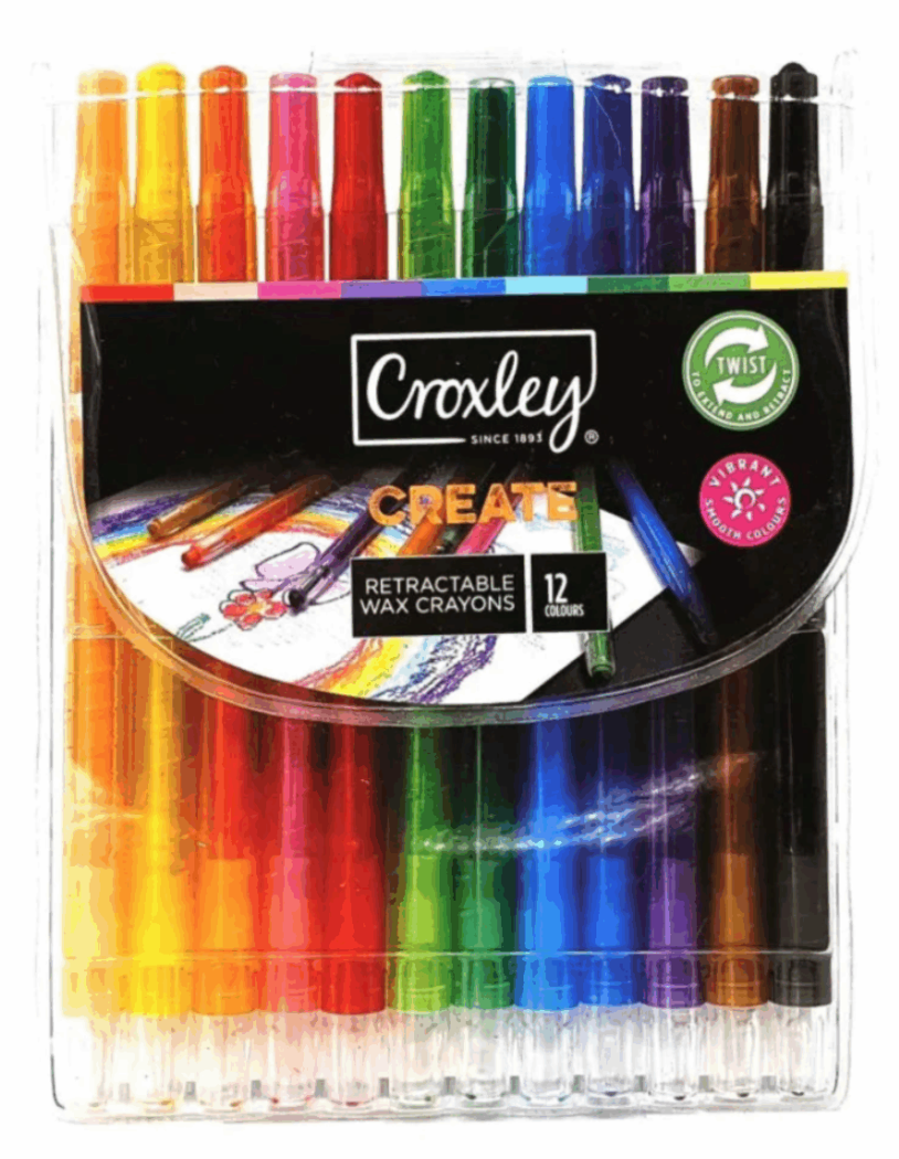 Croxley Twist Crayons 12's