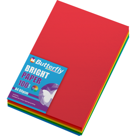 Butterfly A4 Bright Paper (100 Sheets)